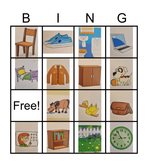 Power Up Smart Start Vocabulary Bingo Card