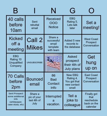 July EBQ Bingo!! Bingo Card