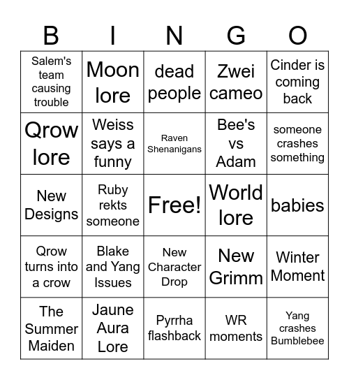 QSMP NEW MEMBERS!! Bingo Card