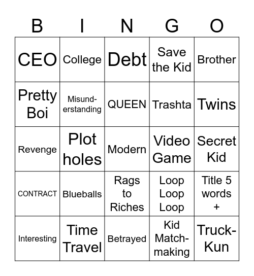 Modern Bingo Card