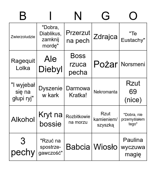 RP u Lolka Bingo Card