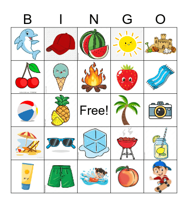 Sunny Lemon's Summer Bingo Card
