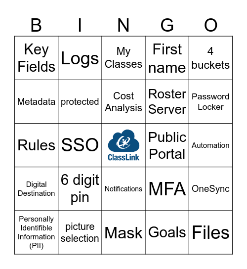 ClassLink Bingo Card