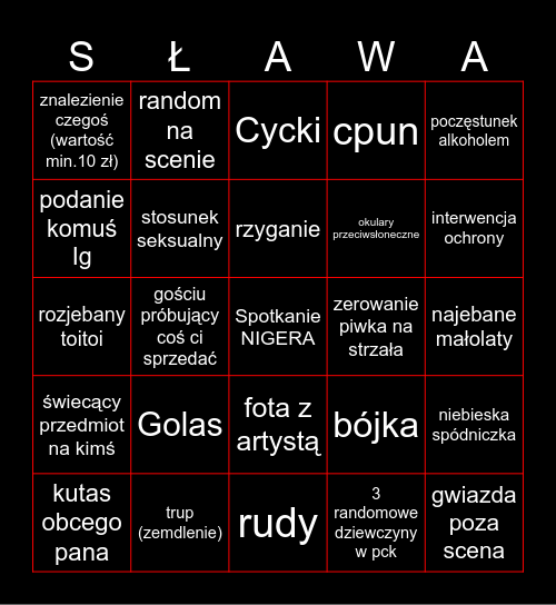Sława Bingo - Zestaw 2 Bingo Card