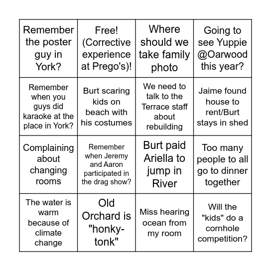 OGT version 2.0! Bingo Card