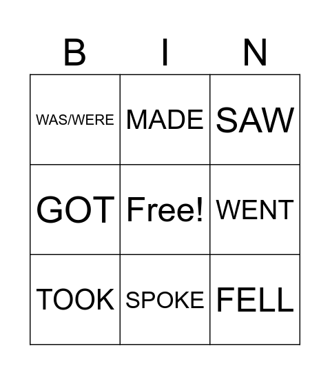 Untitled BingoWROTE Bingo Card