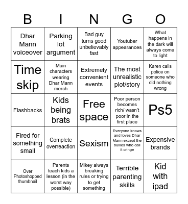 Ultimate Dhar Man Bingo Card