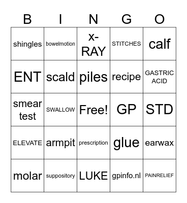 engels Bingo Card