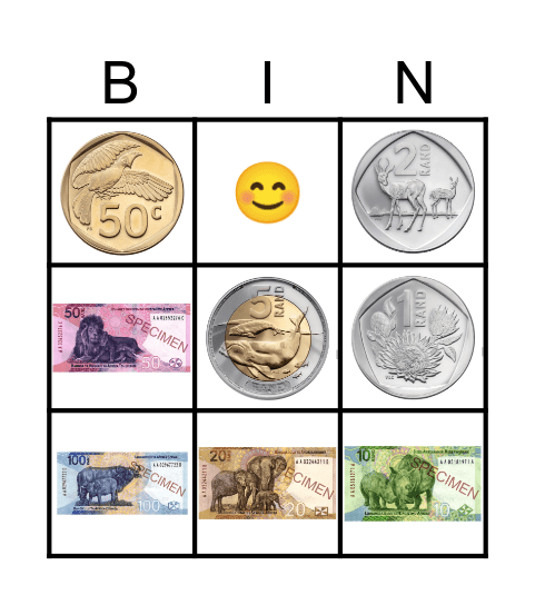 geld Bingo Card