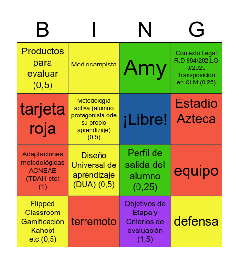 BING! Bingo Card