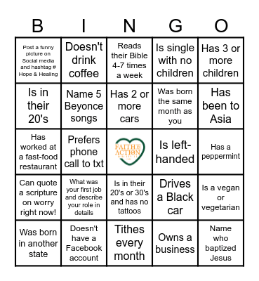H&H MINGLE BINGO Card