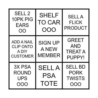 JULY BINGO! Bingo Card