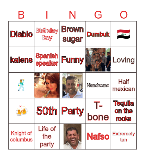Terrys Birthday Bingo! Bingo Card