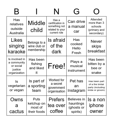 Ops Team Bingo! Bingo Card