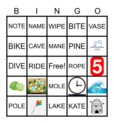 PHONICS REVIEW Bingo Card