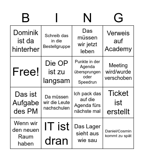 QSL Meeing Bingo Card