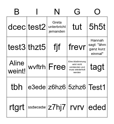 MV Bingo Sommer 2023 Bingo Card