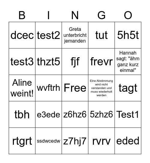 MV Bingo Sommer 2023 Bingo Card