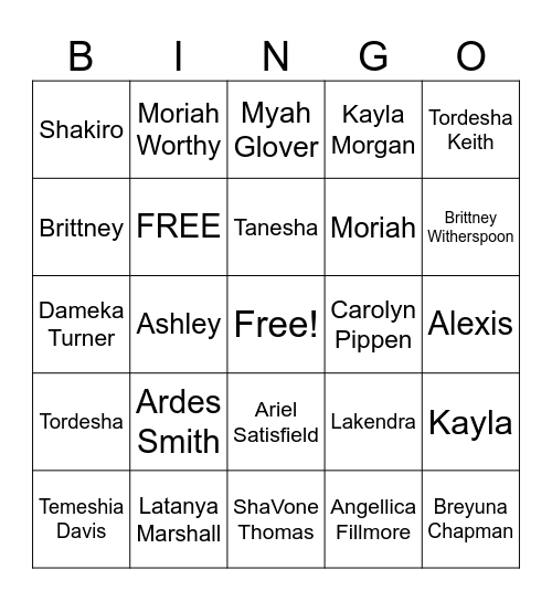 Reader bingo Card