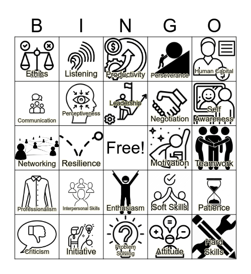 Soft Skills Lingo Bingo Card