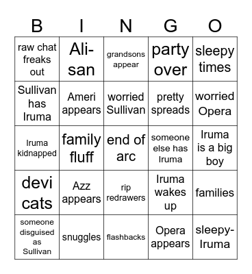 Deviculum finale Bingo Card