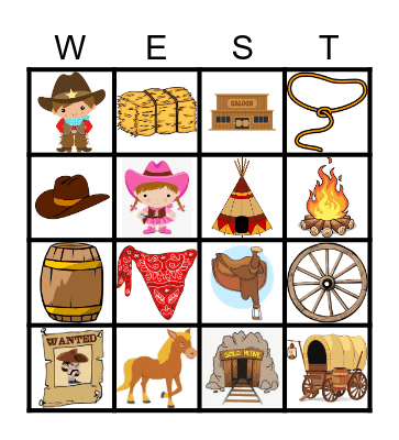 WILD WEST BINGO Card