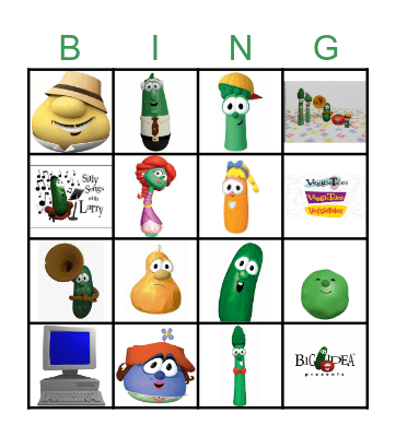 VeggieTales Bingo Card