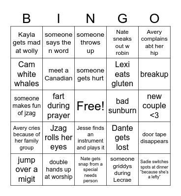 NYC BINGO 23’ Bingo Card