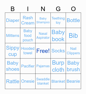 MAX'S THINGS Bingo Card
