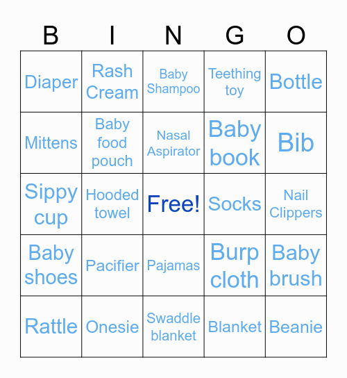 MAX'S THINGS Bingo Card