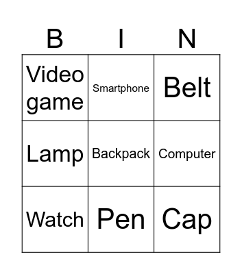 High Five Junior 4 Bingo Card