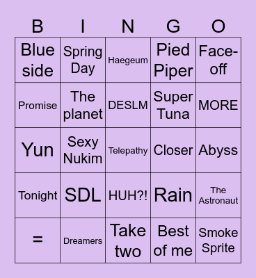 ARMY DAY BINGO (host: @SenpaiUwUChan) Bingo Card