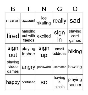 TB4 Unit 5 Bingo Card