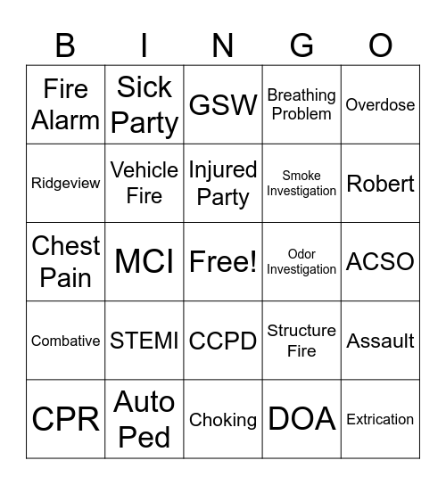 Station 23 Bingo Card