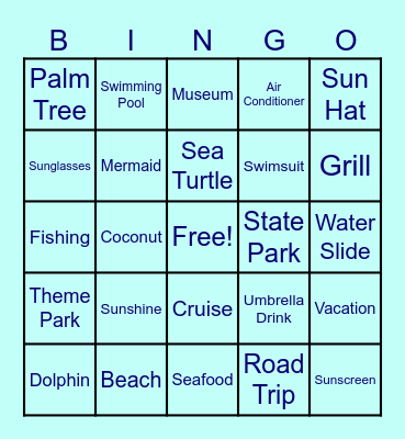 Facts Family Summertime Bingo Card