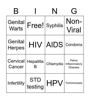 STD's 2023 Bingo Card