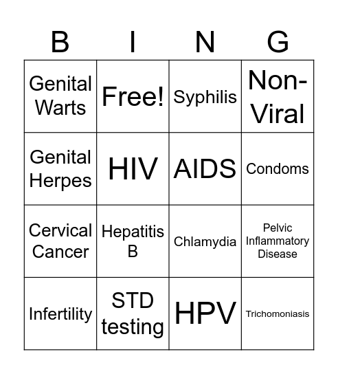 STD's 2023 Bingo Card