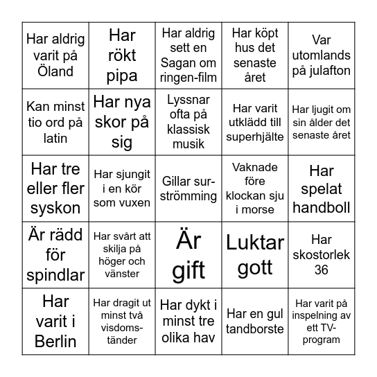 Mingelbingo Card