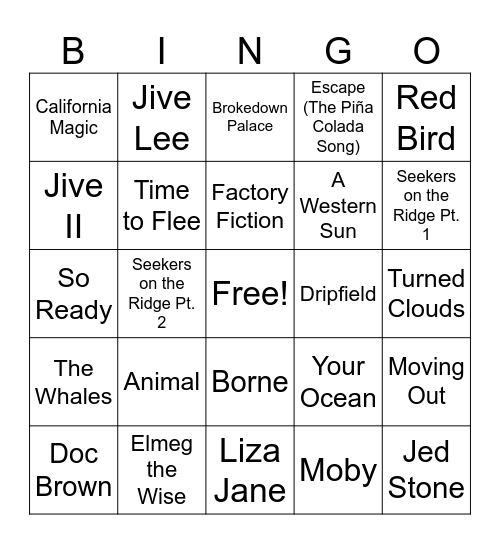 The Final Bingo Card