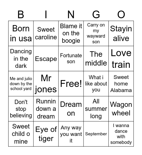 Bbq Bingo Card