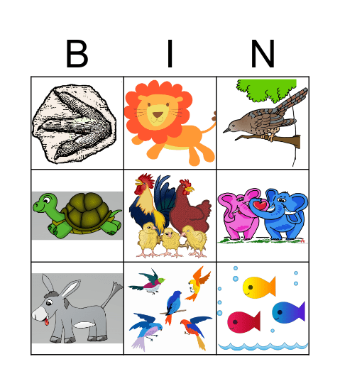 Carnival of the Animals Bingo! Bingo Card