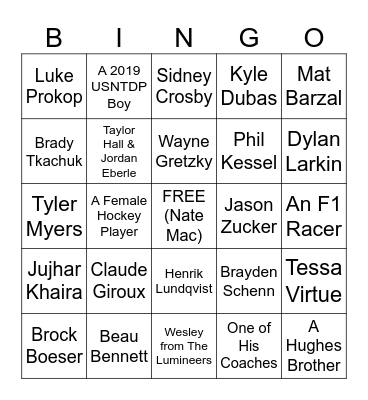 BARRIE WEDDING 2023 Bingo Card