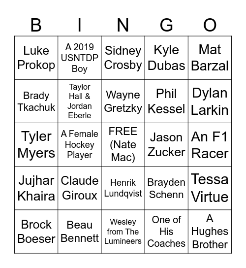 BARRIE WEDDING 2023 Bingo Card