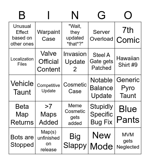 Summer 2023 Bingo Card Bingo Card