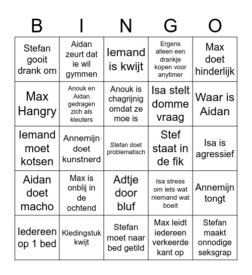 BRTSLV!!! Bingo Card