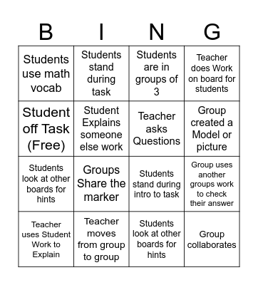 Tasks Bingo Card