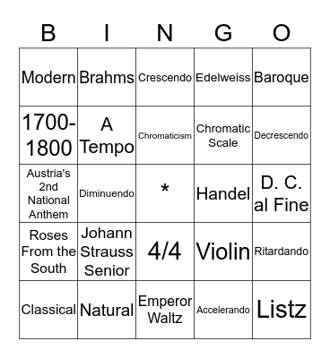 Soli Deo Gloria Bingo Card