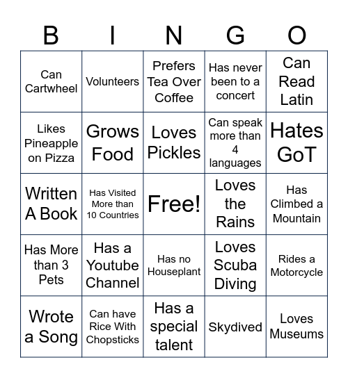 You Are Bingo'ed! Bingo Card