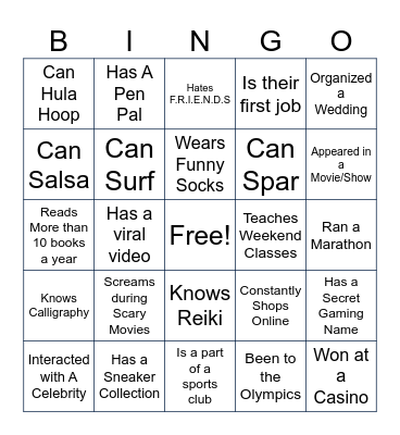 You Are Bingo'ed! Bingo Card