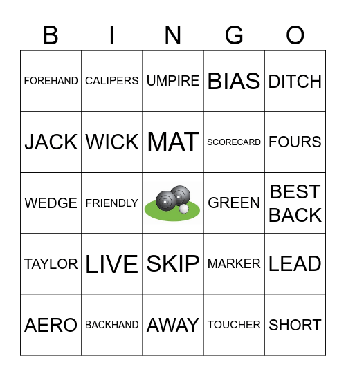 BOWLING BINGO Card